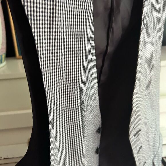 Mexx Black and White Houndstooth Vest M - Picture 14 of 15